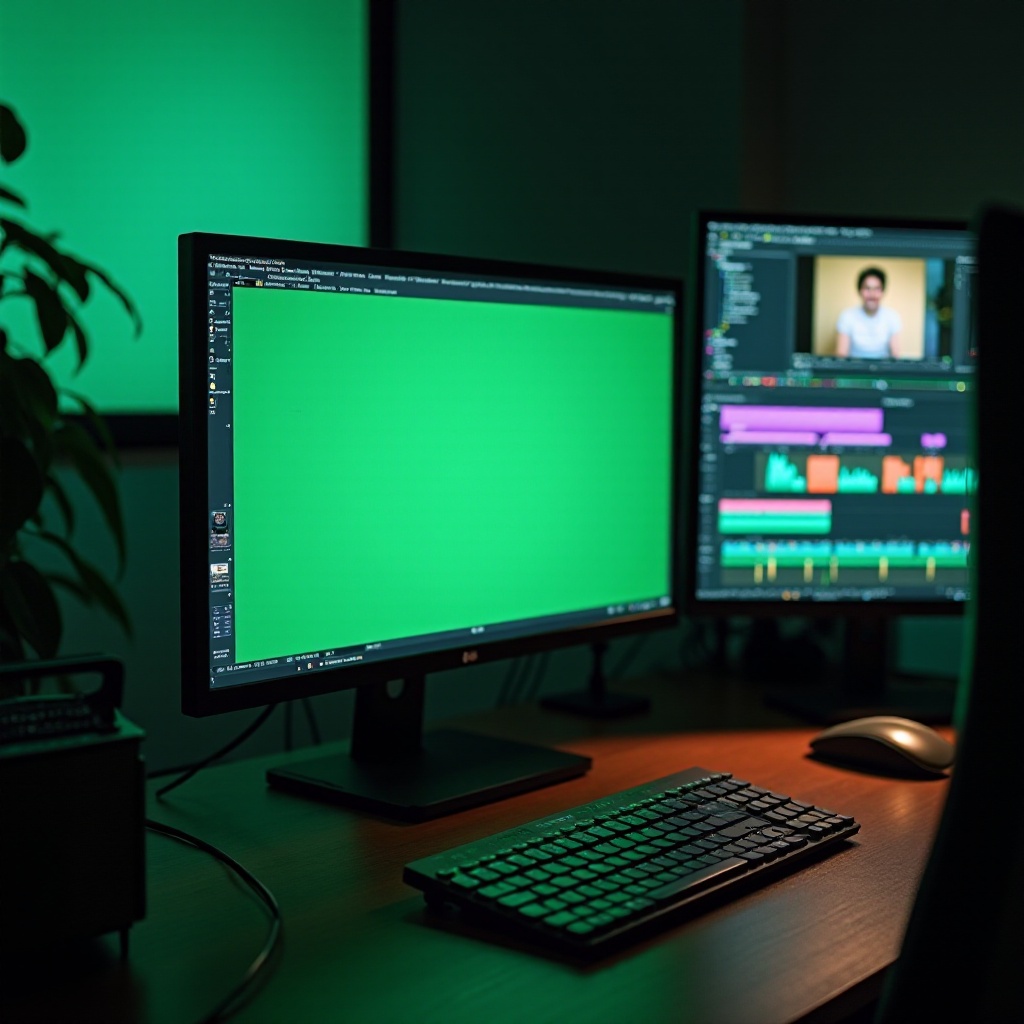 グリーンスクリーンコンピューター