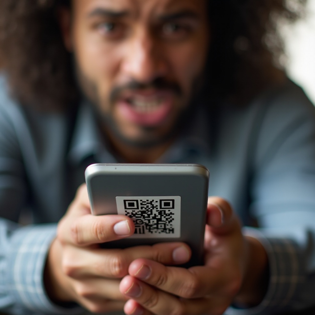 Pemindai QR tidak dapat dihapus dari ponsel saya