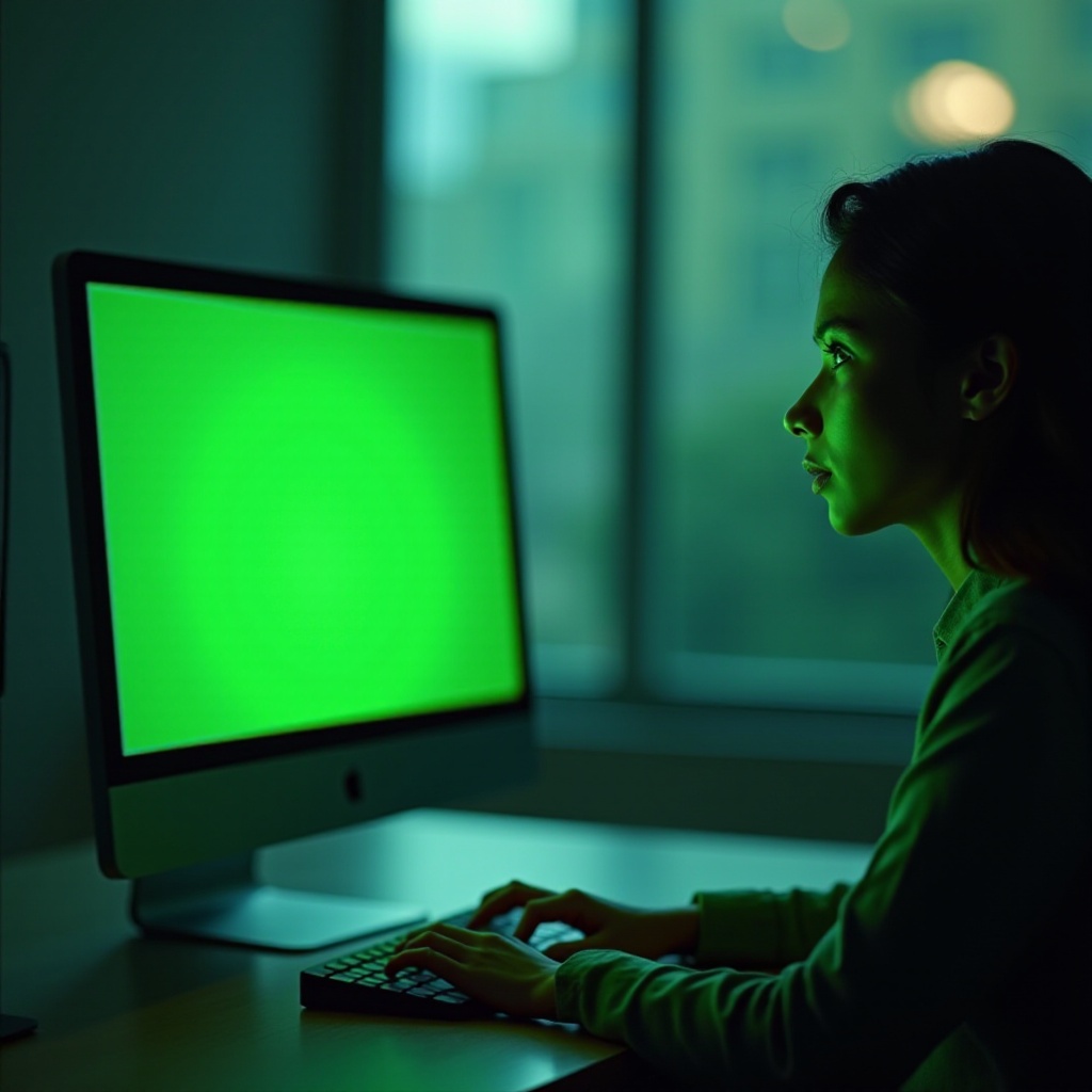 หมายความว่าอย่างไรเมื่อคอมพิวเตอร์ของคุณมีหน้าจอสีเขียว?