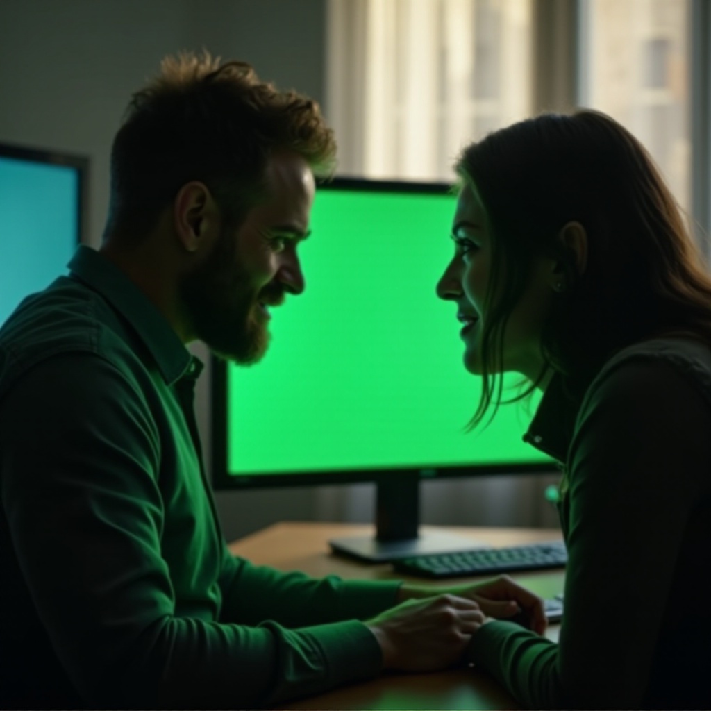 Bilgisayarınızın yeşil ekran olması ne anlama gelir?