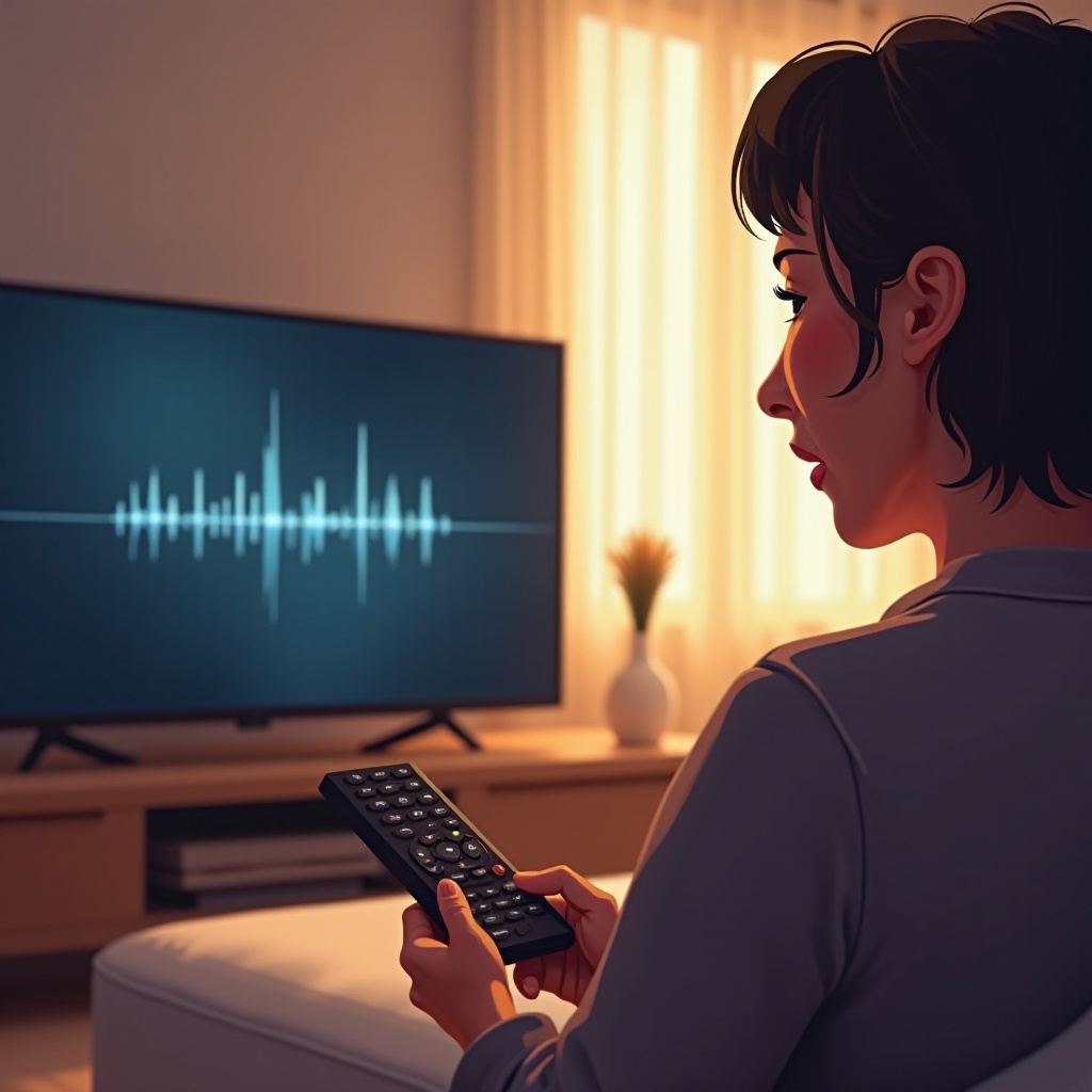 suara TV terputus-putus