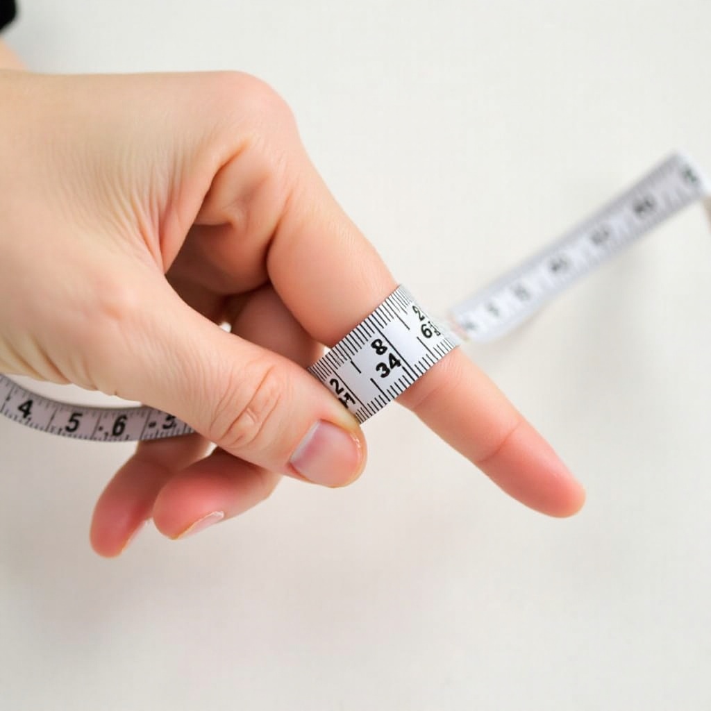 반지 크기를 센티미터로 측정하는 방법