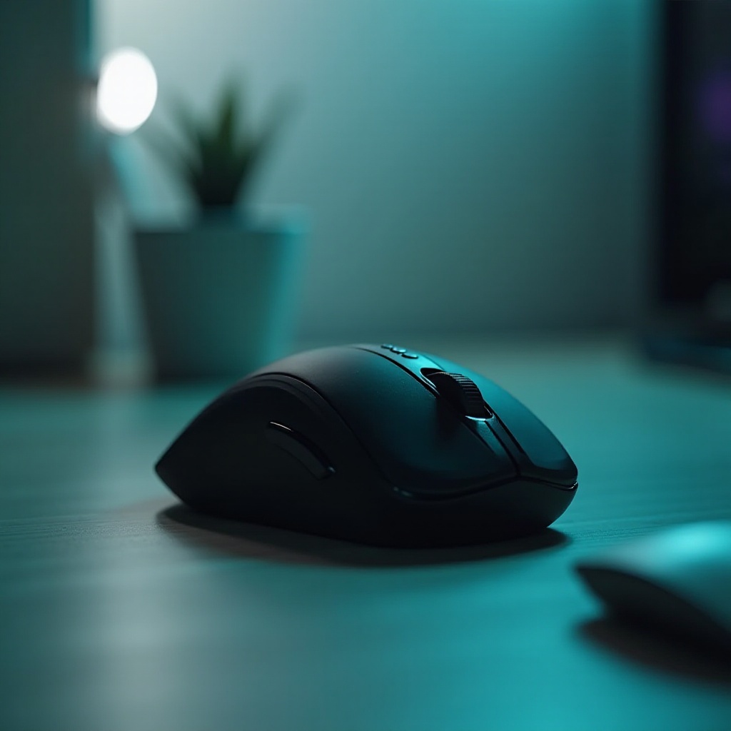 เมาส์โลจิเทคสีเขียวกะพริบ