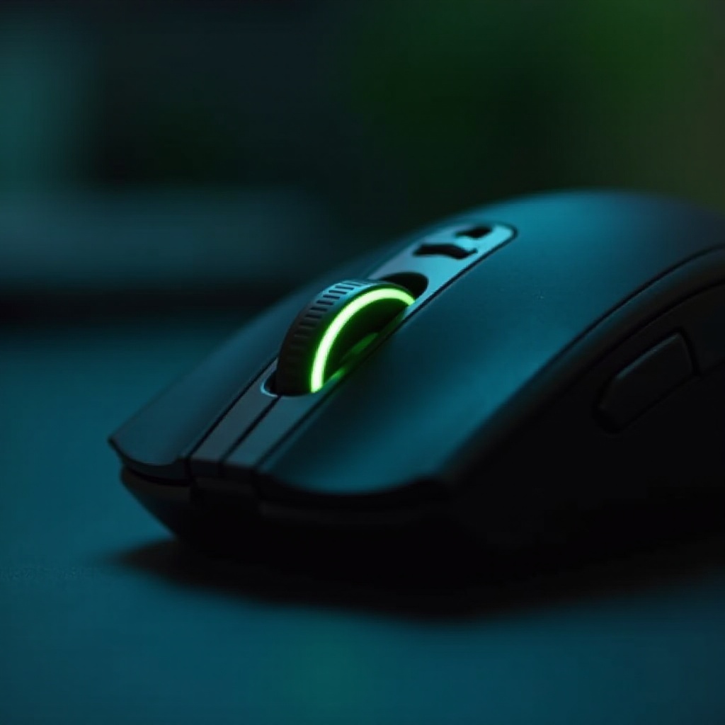 mouse logitech hijau berkedip