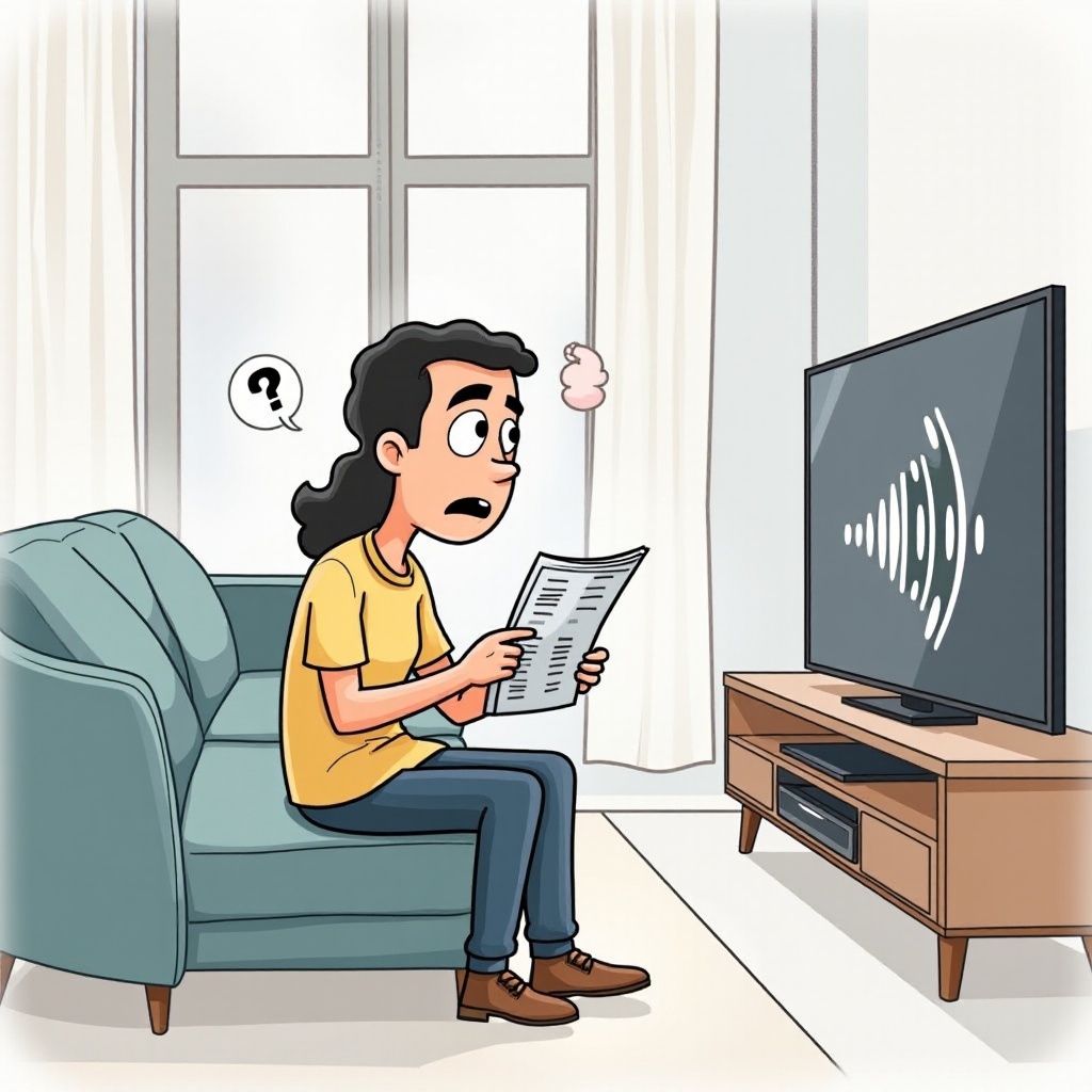 TV 소리가 끊겼다 되었다 한다