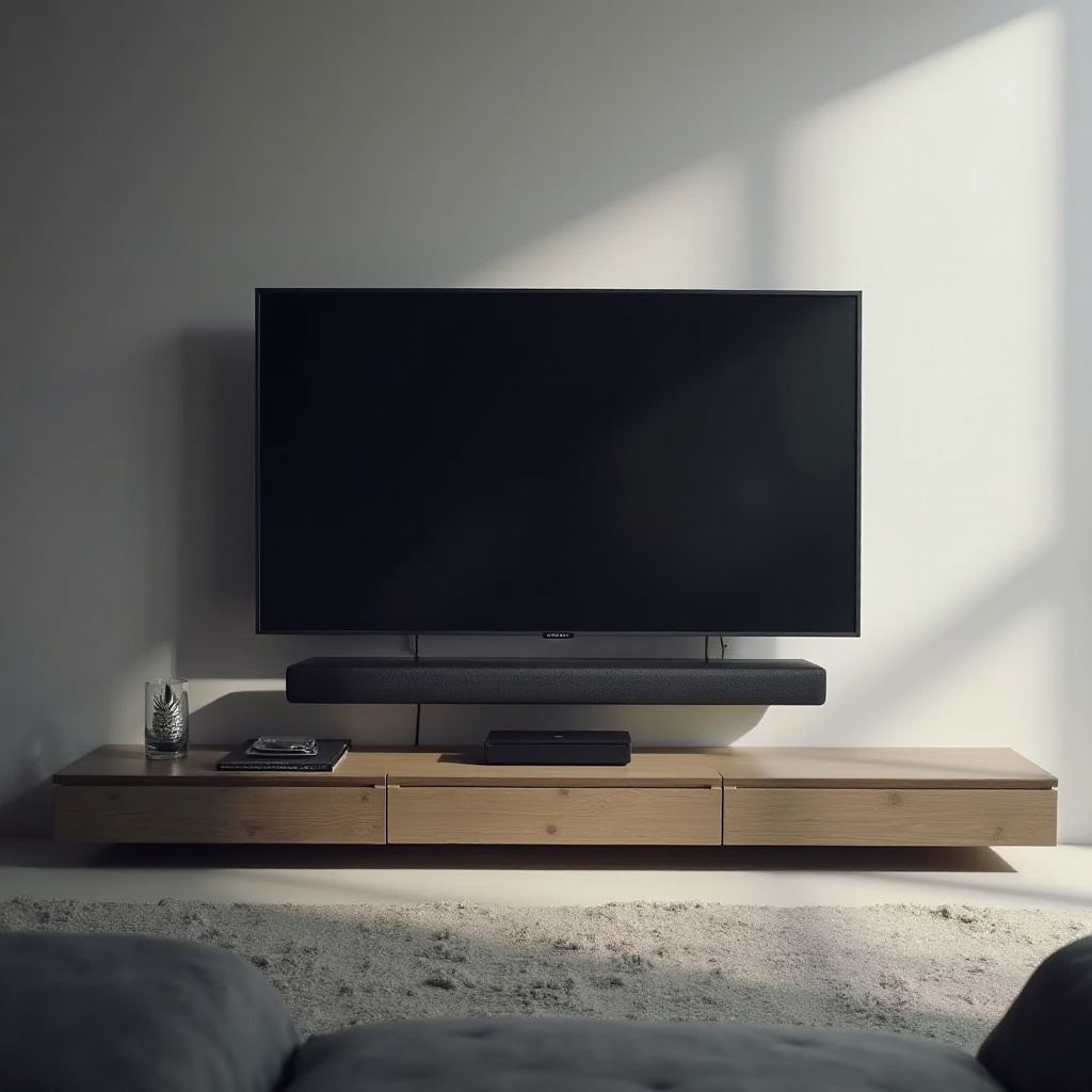 ses çubuğu ile yerleşik televizyonlar