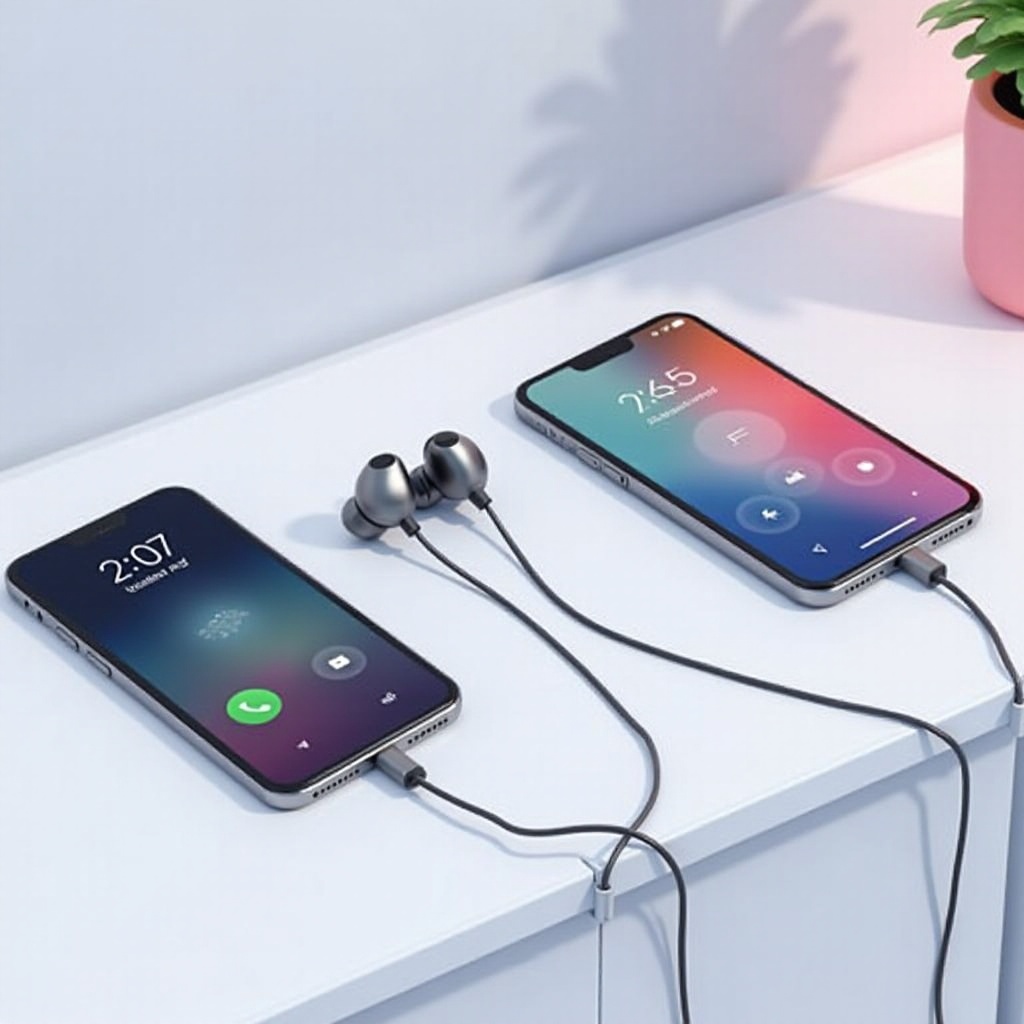 電話を2つ接続するエアフォン
