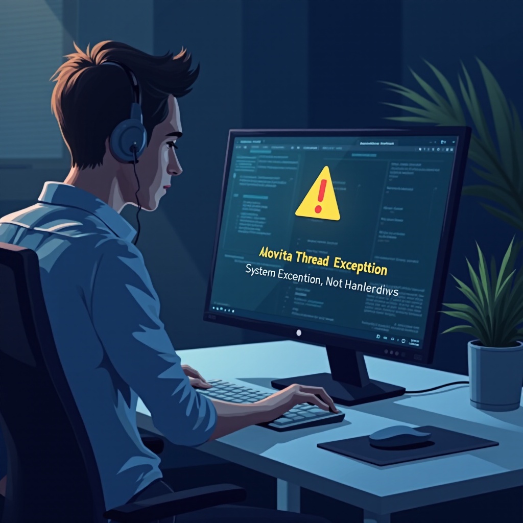 pengecualian thread sistem tidak tertangani windows