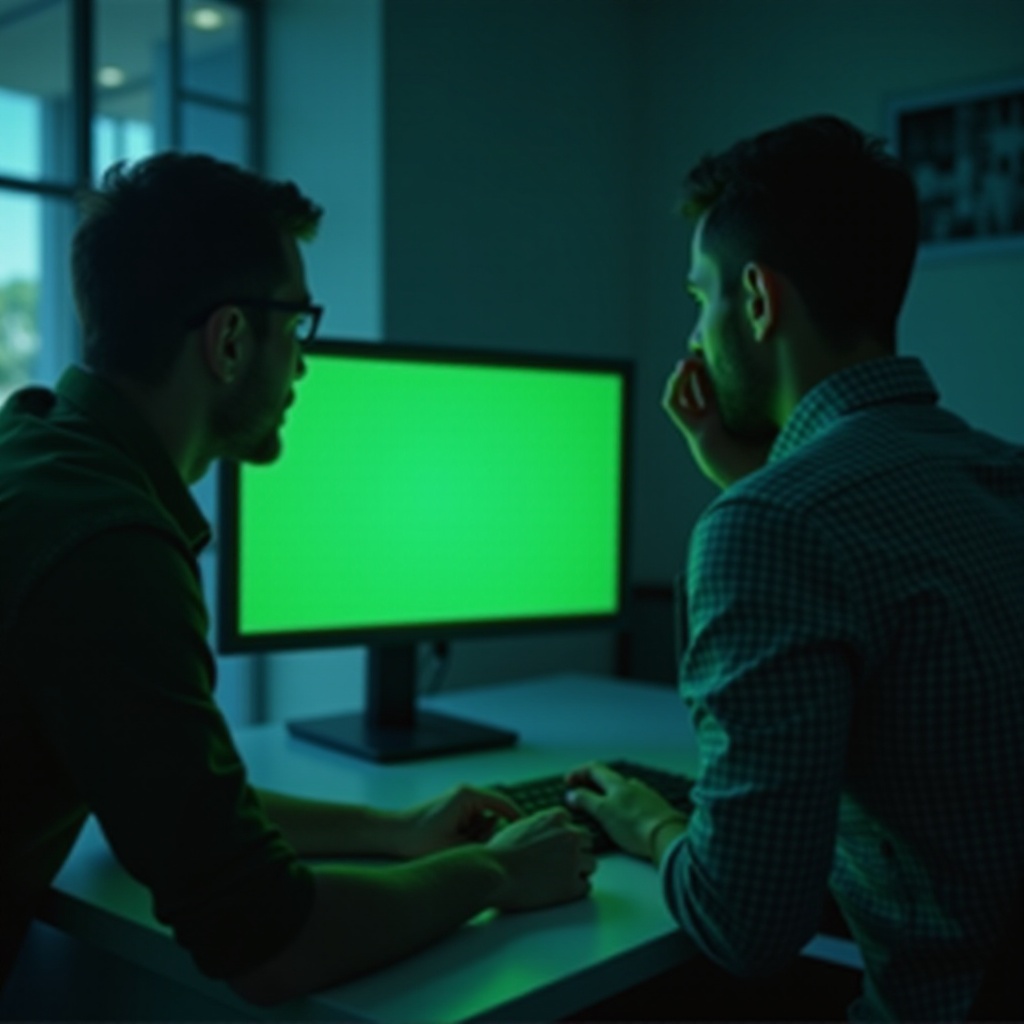 Bilgisayarınızın yeşil ekran olması ne anlama gelir?