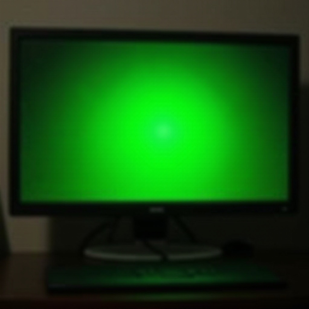 หมายความว่าอย่างไรเมื่อคอมพิวเตอร์ของคุณมีหน้าจอสีเขียว?