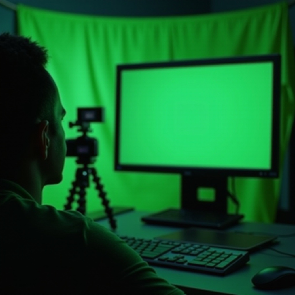 グリーンスクリーンコンピューター