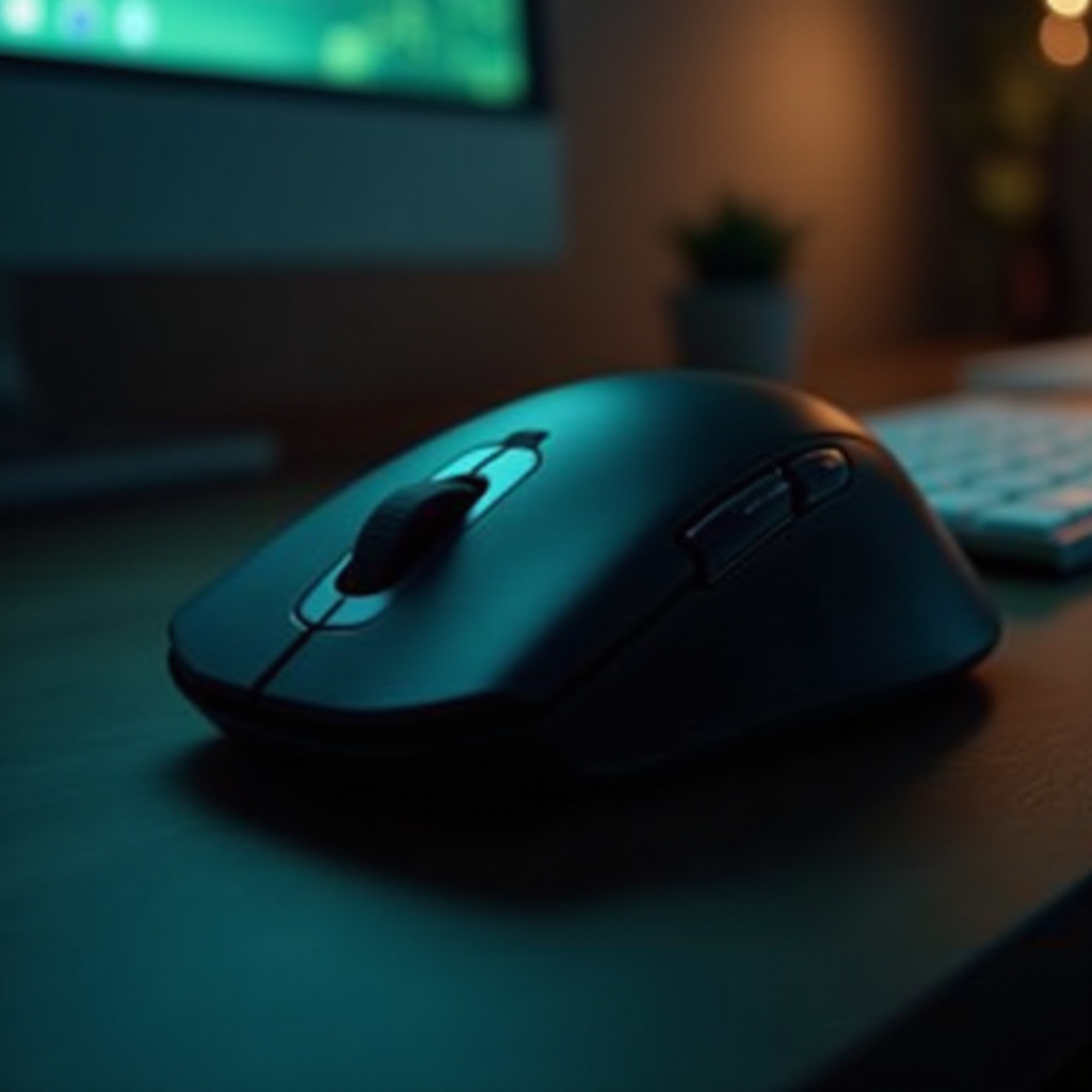 เมาส์โลจิเทคสีเขียวกะพริบ