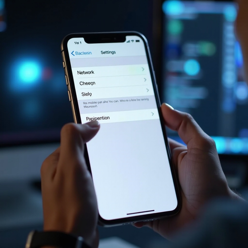 iOS 17のアップデート後、セルラーデータが使えない